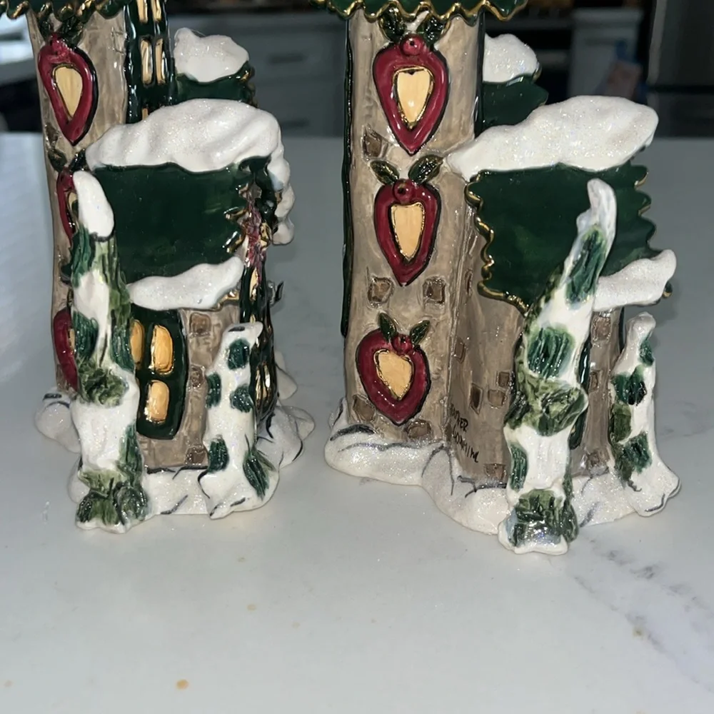 Blue Sky by Heather Goldmine House Candle Sticks